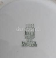 Zsolnay art deco mintás bögre, jelzéssel, hibátlan, m: 9,5 cm