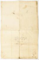 1859 Erdészi kinevezés Feneregger Imre, a 13. Oláh-Bánsági Határ(őr)ezred (romanen-banater Grenz-Reg...