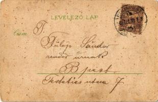 1901 Ki kap itten ütleget? Házas humor, megcsalt feleség elveri a férjét / Married humour, wife beat...