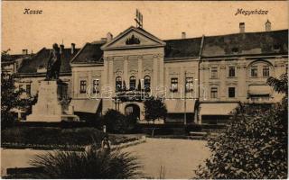 Kassa, Kosice; Megyeháza. Vasúti Levelezőlapárusítás 29. sz. - 1918. / county hall