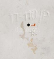 Zsolnay porcelán "Labdás Öcsi". Kézzel festett, jelzett (tervező: Sinkó András), hibátlan,...