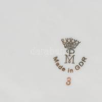 Martinroda virágmintás bonbonier, matricás, jelzett, hibátlan, 12,5x9x5 cm