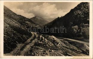 1942 Borsafüred, Borsa; Radnai-havasok, Ünőkő / Muntii Rodnei, Varful Ineu / mountain peak (fl)