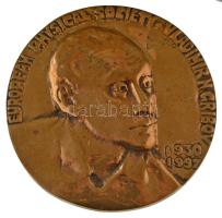 1997. "Európai Fizikai Társaság - Vladimir N. Gribov - 1930-1997" egyoldalas öntött bronz emlékérem (140mm) T:XF 1997. "European Physical Society - Vladimir N. Gribov - 1930-1997" one-sided cast bronze commemorative medal (140mm) C:XF