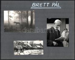 A Danuvia fotószakkör fotósainak (Brett Pál, Gyarmathy Sándor, Csiszár János, Varju Kata, Okos József, Szakonyi István) 16 db fotója albumlapokon