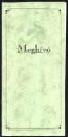 1996 Feyér Zoltán és Onczay Csaba csellóművészek karácsonyi meghívója. A vendég közreműködő Kovalszk...