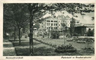 Balatonfüred-fürdő, park, Erzsébet-udvar