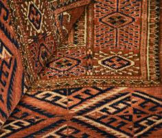 Pakisztáni bokhara szőnyeg. kézi szövésű 120x140 cm