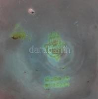 Zsolnay eozin mázas kaspó, Kovács István terv. Jelzett, hibátlan, pajzspecsétes, d: 20,5 cm, m: 10,5...