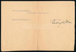 1943-1960 Rusznyák István (1889-1974) orvos, belgyógyász, egyetemi tanár, az MTA elnöke (1949-1970),...