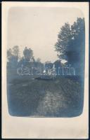 cca 1916 4 db I. világháborús front életet bemutató fotólap: karácsony, konyha, városkép, stb