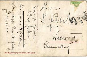 Budapest V. Merán szálloda, Rudas M. fogorvos, villamosok. Váczi körút 82/a. (ma Nyugati tér 8.) (Rb...