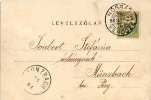 1901 Verőce, Nógrádverőce; vasútállomás, gőzmozdony, vonat