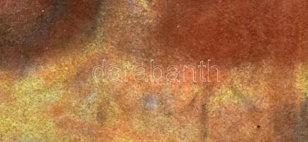 Olvashatatlan (?) jelzéssel (jobbra lent?): Csendélet. Pasztell, papír. Üvegezett fakeretben, 50×35 ...