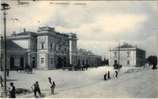 1906 Sopron, Déli vaspályaudvar, vasútállomás, útépítés