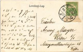 1906 Sopron, Déli vaspályaudvar, vasútállomás, útépítés