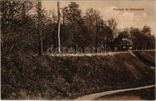 Nagyszeben, Hermannstadt, Sibiu; Viadukt im Erlenpark / Villamos híd az Erlen parkban. Karl Engber Nr. 22. / tramway bridge in the park