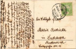 1915 Nagyvárad, Oradea; Fekete Sas nagy szálloda, villamos, piac. Lang József kiadása / hotel, tram,...