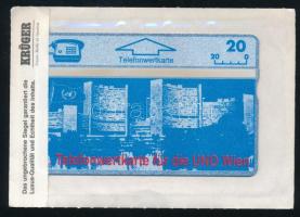 Ausztria UNO Wien 20 egységes telefonkártya