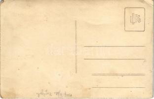 1927 Budapest XII. Zugliget, étterem terasz, italozó pár, photo (EK)