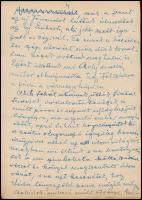 1958 Dutka Ákos (1881-1972) költő, író saját kézzel írt, "A Holnap 50 év előtti születése"...