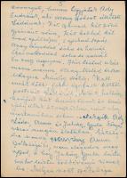 1958 Dutka Ákos (1881-1972) költő, író saját kézzel írt, "A Holnap 50 év előtti születése"...