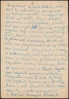 1958 Dutka Ákos (1881-1972) költő, író saját kézzel írt, "A Holnap 50 év előtti születése"...