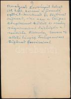 1958 Dutka Ákos (1881-1972) költő, író saját kézzel írt, "A Holnap 50 év előtti születése"...