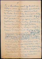 1958 Dutka Ákos (1881-1972) költő, író saját kézzel írt, "A Holnap 50 év előtti születése"...