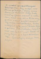 1958 Dutka Ákos (1881-1972) költő, író saját kézzel írt, "A Holnap 50 év előtti születése"...