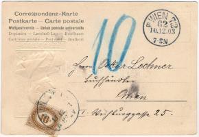 1903 Viribus Unitis - Franz Josef I. / Ferenc József dombornyomott portréja / Embossed portrait of F...