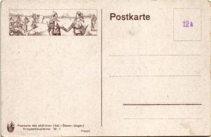 Postkarte des südlichen ( Ital.-Österr.-Ungar.) Kriegsschauplatzes Nr. 1. / Első világháborús déli h...