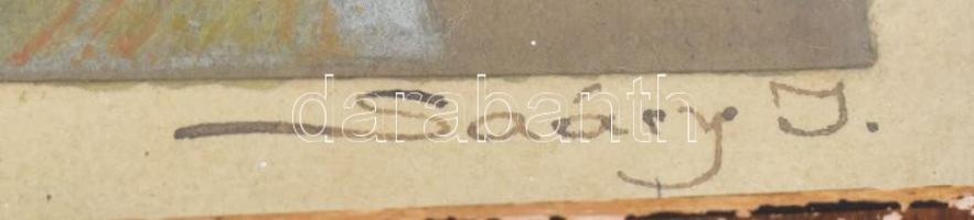 Saáry Jenő (?-?), XX. sz. eleje: Lázadás. Vegyes technika, papír. jelzett. Üvegezett, kopott fakeret...