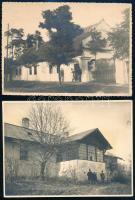 1931 Bártfa (Bardejov / Bartfeld), Felvidék, régi házak, 2 db fotó, 17,5x13 cm