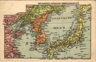 Der Russisch-Japanische Kriegsschauplatz / Military map of the Russo-Japanese War / Az Orosz-japán háború hadszínterének katonai térképe (EK)