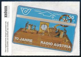 Ausztria 1994 Radio Austria Communications 70 év 50 egységes telefonkártya