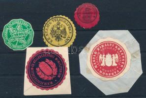 5 db pecsétbélyeg