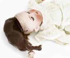 Kestner porcelán baba, Jelzett. Papírmasé, nem hozzávaló fejjel porcelán 0 sorozat 7 cm fejjel. Jelz...