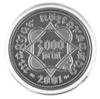 2001. 3000Ft Ag "Ezeréves a magyar pénzverés" kapszulában, dísztokban, tanúsítvánnyal T:PP...