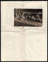 1935 Bp., a Magyar Hajózási Szövetség hivatalos levele a M. Kir. Folyamőrség altisztje részére, amel...