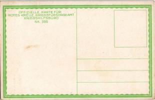 Kurze Rast in den Karpathen. Offizielle Karte für Rotes Kreuz, Kriegsfürsorgeamt Kriegshilfsbüro Nr....