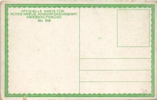 Beobachterposten in den Dolomiten. Offizielle Karte für Rotes Kreuz, Kreigsfürsorgeamt, Kriegshilfsb...