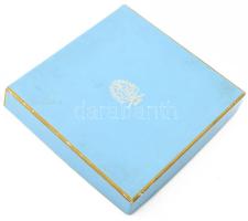 Herendi Porcelángyár litofán emléktányér, fehér mázas/biszkvit, jelzett, hibátlan,d: 19 cm Eredeti d...