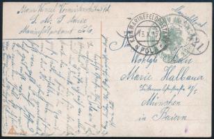 1915 Tábori posta képeslap &quot;S.M.SCHIFF ADRIA&quot; / The postcard was written by Wenzel Moser, who was a German sailor on S.M.S. Adria.