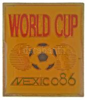 Mexikó 1986. Labdarúgó Világbajnokság műgyantás fém jelvény (27x31mm) T:AU,XF Mexico 1986. FIFA World Cup synthetic resin metal badge (27x31mm) C:AU,XF