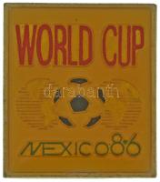 Mexikó 1986. Labdarúgó Világbajnokság műgyantás fém jelvény (27x31mm) T:AU,XF Mexico 1986. FIFA World Cup synthetic resin metal badge (27x31mm) C:AU,XF