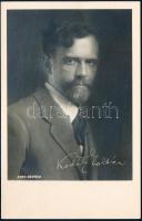 cca 1950 Kodály Zoltán (1882-1967) zeneszerző, zenepedagógus köszönő saját kezű sorai születésnapi k...