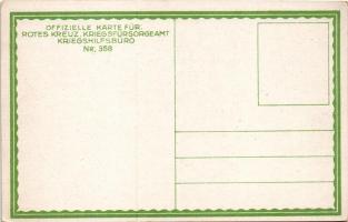 Auffahrt eines Geschützes bei Tauwetter. Offizielle Karte für Rotes Kreutz Kriegsfürsorgeamt Kriegsh...