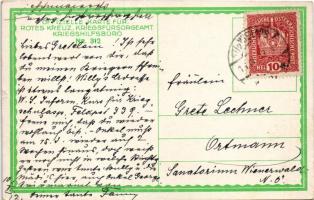 1917 Kantonierungswache. Offizielle Karte für Rotes Kreuz, Kriegsfürsorgeamt Kriegshilfsbüro Nr. 312...