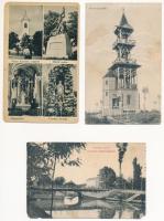 36 db RÉGI magyar város képeslap vegyes minőségben/ 36 pre-1945 Hungarian town-view postcards in mixed quality